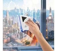 Magnetic Window Cleaner for Single Glazed Glass Double Sided Window Cleaner Tool with Strong Magnet Triangular Head Safety Rope and Built-in Water Storage