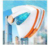Magnetic Window Cleaner, Water-Filled Magnetic Glass Brush Double Side Glass Cleaning Brush For Window Cleaning Household Cleaning Tool Magnetic Window Cleaner,Orange 20~30mm