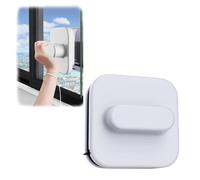 Magnetic Window Cleaner, Window Cleaner Magnetic, Adjustable Cleaning Equipmen Magnet Window Glass Cleaners Safe And Non Slip Cleaning Tools Suitable For 3 To 10 Mm Monolayer Glass (White)