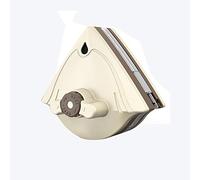 Magnetic Window Cleaner, Window Cleaner, Triangles Shape Double-Side Magnetic Glass Wiper Cleaning Brush Adjustable Magnet Force,Beige 5~25mm