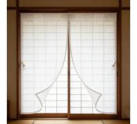 Magnetic Window Fly Screen 84 x 113 cm Fly Screen Window Mesh Close Automatically, Keep Bugs Out & Let Fresh Air, Washable, with Magic Tape, for Patio, White