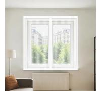 Magnetic Window Fly Screens Windows 100 x 120 cm Keep Fly Mosquito Out Bug Net for Windows Easy Installation for Doors and Patio Screens, White