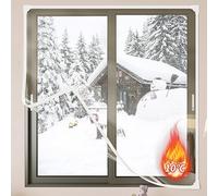 Magnetic Window Insulation Film Kit,Thermal Window Film Transparent Window Cold Blocker Windshield Cold Protection Bedroom Windproof Warm,DIY Cutting (80x100cm)