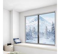 Magnetic Window Insulation Kit - Heavy Duty Film with Full Frame Strip Coverings to Keep Cold Out Storm Warm in Winter(90x120cm)
