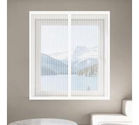 Magnetic Window Screen 100 x 120 cm with Selfadhesive Selfadhesive Window Screen Mesh Without Drilling Or Screwing with Self Adhesive Tape for Living Room Bedroom Offfice, White