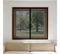 Magnetic Window Screen 120 x 145 cm Keep Fly Mosquito Out Selfadhesive Insect Mesh Curtain with Installation Accessories for Living Room Bedroom Offfice, Black