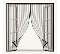 Magnetic Window Screen 133 x 135 cm Powerful Magnets Insect Mesh Mosquito Bug Net Window Fly Screens for Keep Bugs/Flys/Mosquitoes Suitable for Windows Doors Or Skylights, Black