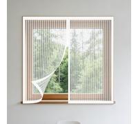 Magnetic Window Screen 60 x 100 cm Keep Fly Mosquito Out Mosquito Net Window with Installation Accessories for Home, Office, Bedroom, Living Room Kitchen, White