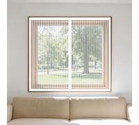 Magnetic Window Screen 60 x 100 cm Keep Fly Mosquito Out Selfadhesive Insect Mesh Curtain with Installation Accessories for Living Room Bedroom Offfice, White