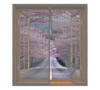 Magnetic Window Screen 75 x 123 cm Easy Installation No Drilling Or Screwing Heavy Duty Instant Screen Door for Windows Nets to Keep Bugs Out, Grey