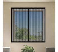 Magnetic Window Screen 85 x 135 cm Keep Fly Mosquito Out Window Fly Net Excellent Ventilation While Blocking Bugs for Home, Office, Bedroom, Living Room Kitchen, Black