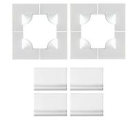 Magnetic Window Screen Accessories with 8pcs Window Screen Corners 4pcs Window Mesh Clips Two Sets DIY Window Screen Accessories for Fixing Fly Nets and Screens, White