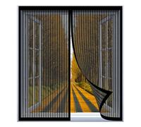Magnetic Window Screen for Cats 53 x 120 cm Easy Installation No Drilling Or Screwing Fly Window Screen Mesh for Windows Nets to Keep Bugs Out, Black