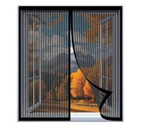 Magnetic Window Screen for Cats 60 x 105 cm Easy Installation No Drilling Or Screwing Transparent Insect Screen Mosquito Bug Protection for Windows Nets to Keep Bugs Out, Black