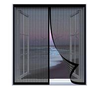 Magnetic Window Screen Mesh 40 x 95 cm Easy Installation No Drilling Or Screwing Insect Protection Window Mosquito Net for Windows Nets to Keep Bugs Out, Black