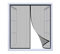 Magnetic Window Screen, Window Fly Screen with Tape and Closing Magnets,Mesh Fly Curtain Mosquito Net for Windows, Black Window Transparent Fly Screen - (Width) 150cmx(Height) 210cm