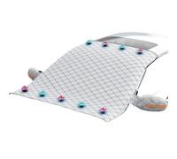 Magnetic Windscreen Cover for MG MULAN 2022 2023 - Heavy Duty Winter Frost Snow Windshield Protector with Rearview Mirror Cover,Silver-116 * 160cm