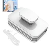 Magnetic Windshield Cleaner Tool, Widen Double Sided Window Cleaner with Anti-Falling Rope for Glass Thickness 3-10 mm, Adjustable Magnetic Windshield Cleaner for Car Glazed and Home High Rise Window