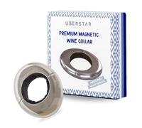 Magnetic Wine Bottle Collar/Wine Drip Ring Chrome Plated Fits All Bottles