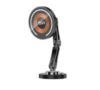 Magnetic Wireless Car Charger Mount Mag-Safe - 15W Fast Charging Phone Holder 360° Adjustable Car Phone Mount 2 in 1 for Car Dashboard Windshield Hands iPhone 16/15/14/13/12 & Samsung