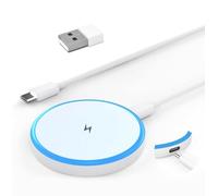 Magnetic Wireless Charger 15W Apple Mag-Safe Charger Fast Charging Pad with 6FT USB C Cable for iPhone 17 Pro Max/17/16/15/14/13/12 Series & AirPods 3/2/Pro Wireless Charger iPhone Pad with Dual Ports