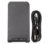 Magnetic Wireless Charger, 15W Wireless Charger Foldable Fast Charging Station Dual Charging Coil for Cell Phone (Black)