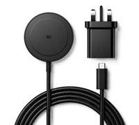 Magnetic Wireless Charger, 25W 5ft Qi2 Fast Charging Pad Compatible With MagSafe for iPhone 17e/Air/17/16/15/14/13/12, AirPods 4/3/2/Pro, Pixel 10 Series & More(With 30W Adapter)-Black