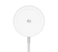Magnetic Wireless Charger, 25W 5ft Qi2 Fast Charging Pad Compatible With MagSafe for iPhone Air/17e/17/16/15/14/13/12, AirPods 4/3/2/Pro, Pixel 10 Series & More(No Adapter)-White