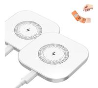 Magnetic Wireless Charger, Fast Apple Mag-Safe Charger for iPhone 17/16/15/14/13/12 Series, Wireless Magnet Mag Safe Charging Pad for AirPods 3/2/Pro, Strong Magnetic Charging Pad, 2 PACK