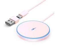 Magnetic Wireless Charger Fast Apple MagSafe Charger Compatible with iPhone 17Pro Max/17Pro/17Air/17/16/15/14/13/12 Series AirPods 4-2 LED Magnet Charging Pad MagSafe Charger with Dual Charging Ports