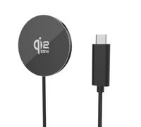 Magnetic Wireless Charger Qi2 25W Fast Charging Pad For iPhone 17 16 Pro Max 16e 15 14 13 12 Series Compatible with Qi-Enabled Devices Ideal for Travel Home Office (Black)