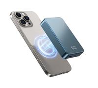 Magnetic Wireless Power Bank 26800 mAh for Magsafe Portable Charger, Aluminium Alloy USB-C in & Out Wireless Fast Charging for iPhone 16 Plus Pro Max/15/14/13/12 Series - Blue