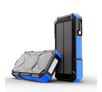 Magnetic Wireless Power Bank, 26800mAh 30W Fast Charging Battery Pack with 3 Outputs, Built-in Retractable USB-C Cable,Flashlight, Solar Portable Charger for Smartphone, Travel, Emergency (Blue)