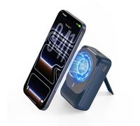 Magnetic Wireless Power Bank 26800mAh, PD 22.5W Type-C Fast Charging Portable Charger 5 Outputs, Battery Pack for Magsafe Built in Cables with Stand LED Display for iPhone 17/16/15/14/13/12-Blue