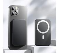 Magnetic Wireless Power Bank 3000/5000/10000mAh for phone 8-15 Series | 7 Colors | Universal Magnetic Charging | Wired + Wireless Fast Charge | Slim & Portable (black,10000mA + Magnetic)