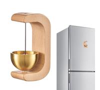 Magnetic Wood Doorbell - Magnetic Door Chime Bell | Decorative Doorbell for Entrance | Wooden C-Shaped Magnetîc Shopkeepers Bell Door Chime for Home, Porch, Garden Doorbells fôr Entrance Decoration