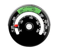 Magnetic Wood Stove Thermometer, 100-900°C Range, Real-Time Temperature Monitor with Dual Scale Display, Black