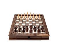Magnetic Wooden Chess Set With Built-in Storage Drawers
