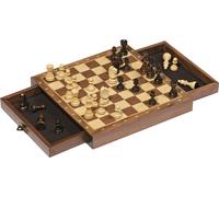 Goki Wooden Magnetic Chess Set with Drawers, none