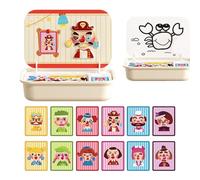 Magnetic Wooden Jigsaw Puzzles - Preschool Learning Educational Toy, Parent Child Interactive Activity Game | Early Development Fun Playtime Activities, Kids Boys Girls Ages Three Six