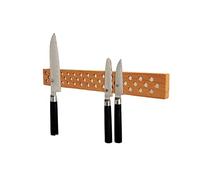 Magnetic Wooden Knife Bar Holder Strip, Cherry or Walnut, 12, 16, 20, or 24 Inch (16 Inch, Cherry)