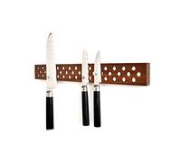 Magnetic Wooden Knife Bar Holder Strip, Cherry or Walnut, 12, 16, 20, or 24 Inch (16 Inch, Walnut)