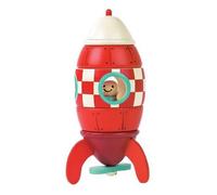 Janod J05207 Wooden Magnetic Rocket, Small (16 cm)