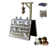 Magnetic Word Guessing Game, Letter Board Games For Adults, 3D Printed Magnetic Chess Set, Book Design Word Guessing Activity, Grown Up Table Games, For Travel Holiday Party