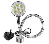Magnetic Work Light 700 Lumen 120v Led Spot Lamp with 15 inch Flexible Gooseneck Adjustable Base for Lathe CNC Milling Drilling Machine Woodworking Workbench Industrial Lighting…