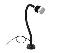 Magnetic Work Light, Led Spot Lamp, Led Lathe Machine Light with Flexible Gooseneck and Adjustable Magnetic Base, for CNC, Lathe, Workshop, Sewing Machine (5W)