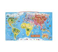 Magnetic World Map Puzzle Plush Soft Toy - Brand New Sealed