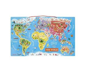 Magnetic World Map Puzzle Plush Soft Toy - Brand New Sealed