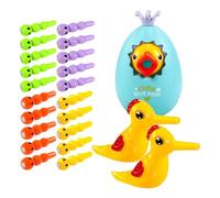 Magnetic Worm Catching Game - Woodpecker Toy | Kids Coin Bank Toy, Fine Motor Skills Educational Game, Interactive Set for Boys Girls Preschool Kindergarten Home School Travel, 13.5cm Blue Purple