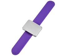 Magnetic Wrist Band, Silicone Magnetic Pin Holder Bracelet 4 Color Hairpin Hair Grip Holder for Sewing Quilting Hair Bobby Pins Sewing Needles - Hair Clip Holder and Hairdressing Accessory (Purple)